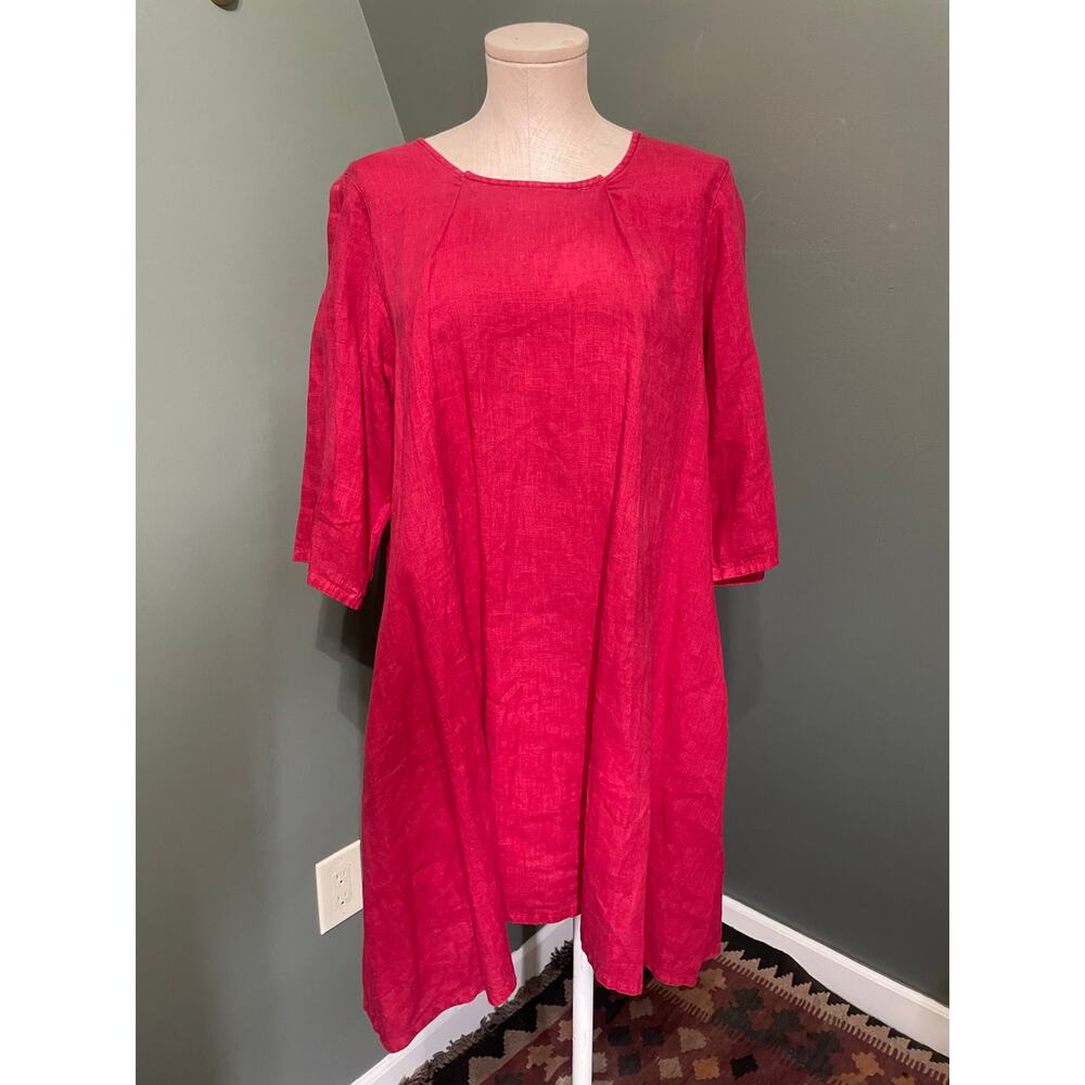 Bryn Walker Beautiful Red Linen Dress. Sz Med. Great condition.